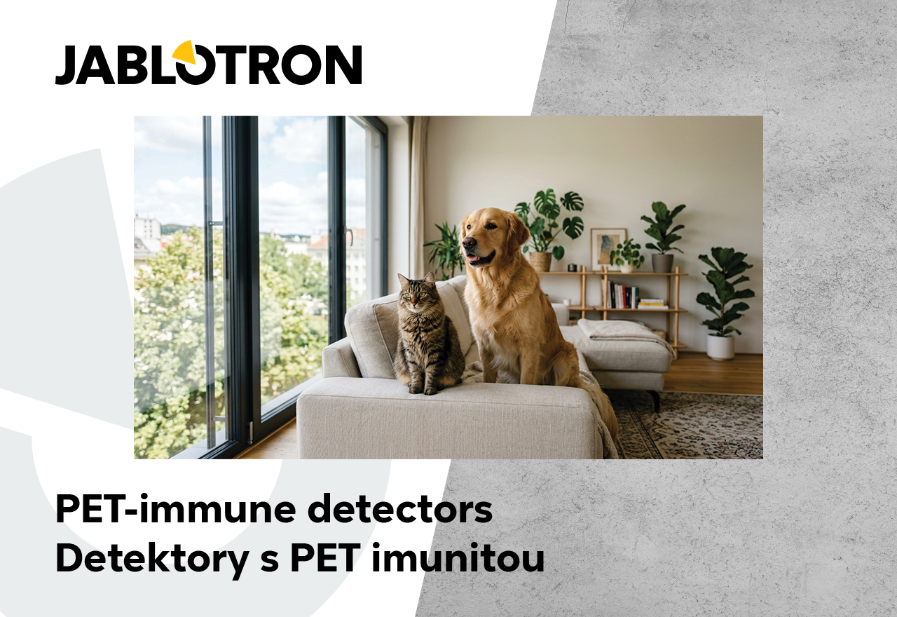 Reduce the risk of false alarms. Thanks to PET-immune detectors