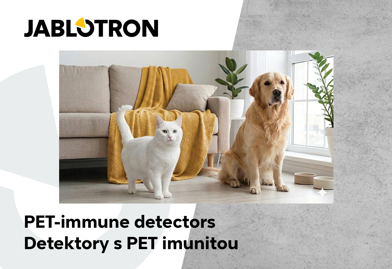 Reduce the risk of false alarms. Thanks to PET-immune detectors