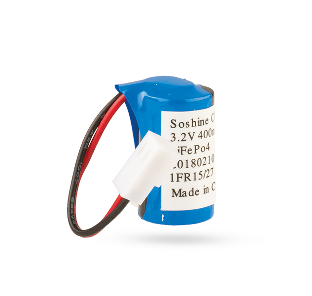 Power supply - Battery pack - 3.2 V/0.4 Ah - LiFePo4 CR2