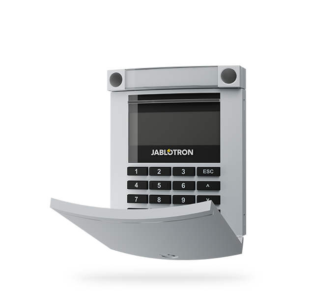 Bus Access Module with display, keypad and RFID - grey | Jablotron