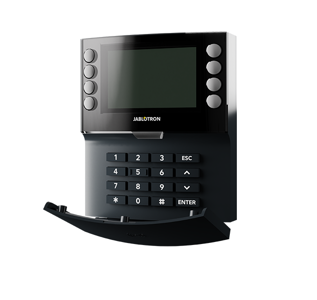 Control devices - Bus-connected four-segment keypad with display and NFC reader - anthracite