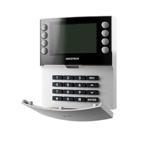 Control devices - Bus-connected four-segment keypad with display and NFC reader