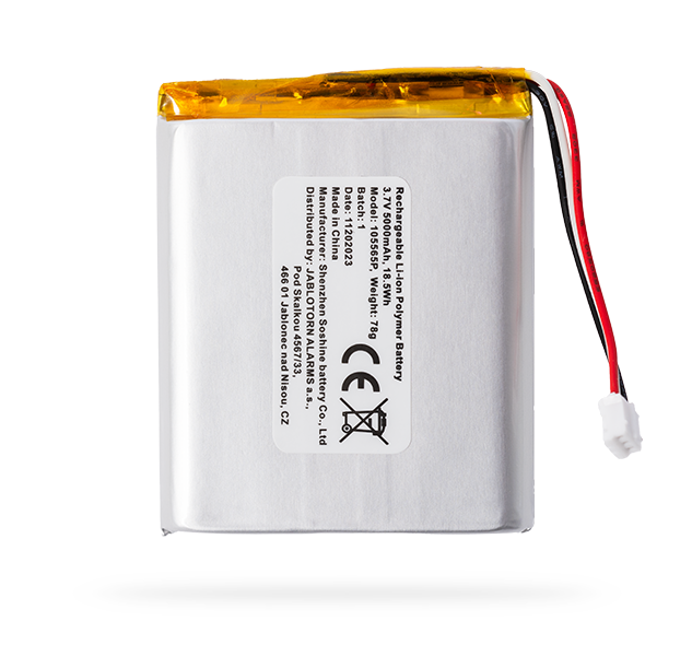 Power supply - Li-Polymer battery (3.7 V / 5000 mAh)