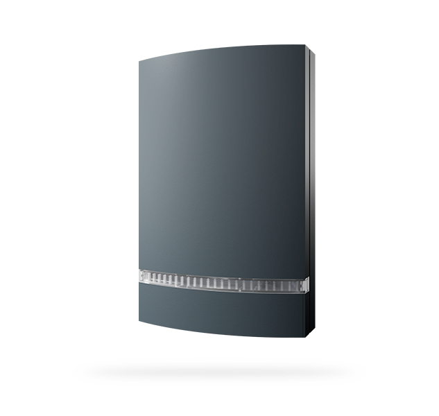 Instalační příslušenství - Plastový kryt sirény JA-113A, JA-111A, JA-151A a JA-163A - antracitový, transparentní světlovod