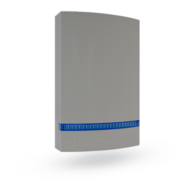 Instalační příslušenství - Šedý kryt sirény JA-111A, JA-151A a JA-163A - modrý blikač