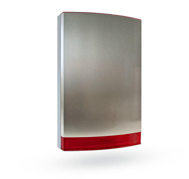 Installation accessories - Stainless cover for JA-111A, JA-151A and JA-163A - red flasher